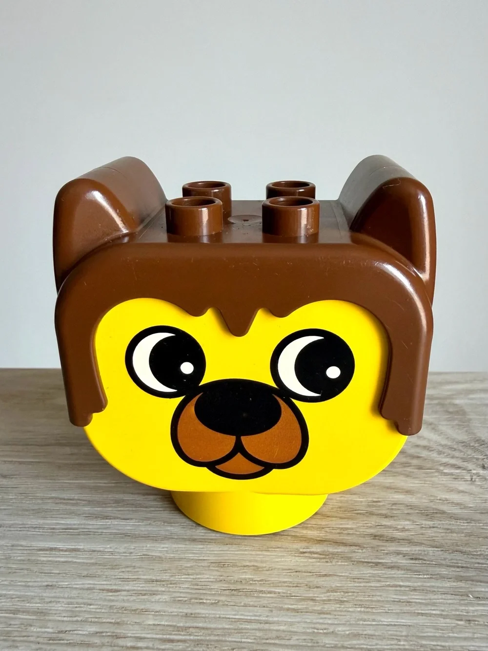 Vintage LEGO DUPLO Large Head Face Building Blocks Rabbit Dog Girl Cat Set of 4